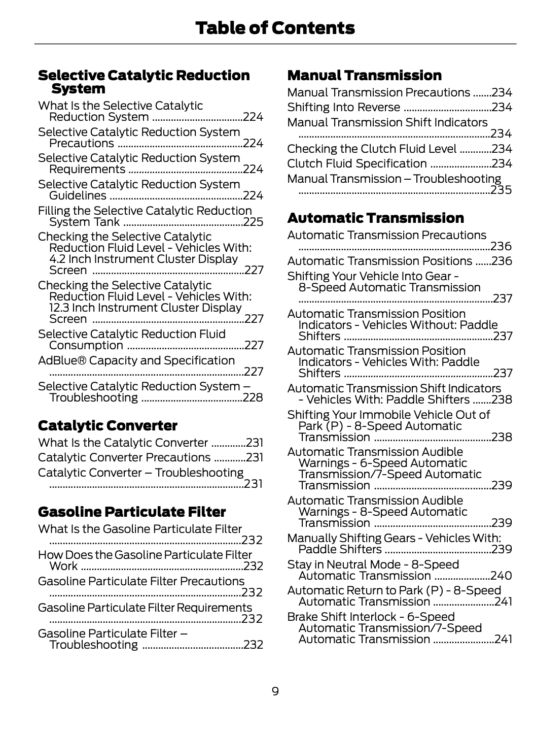 2023-2024 Ford Focus Owner's Manual | English