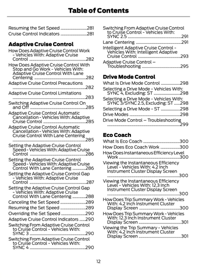 2023-2024 Ford Focus Owner's Manual | English