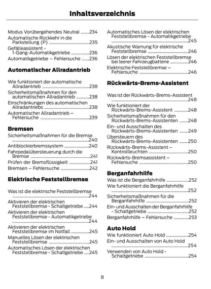 2024-2025 Ford Kuga Owner's Manual | German