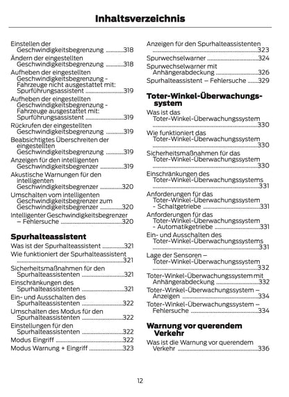 2024-2025 Ford Kuga Owner's Manual | German