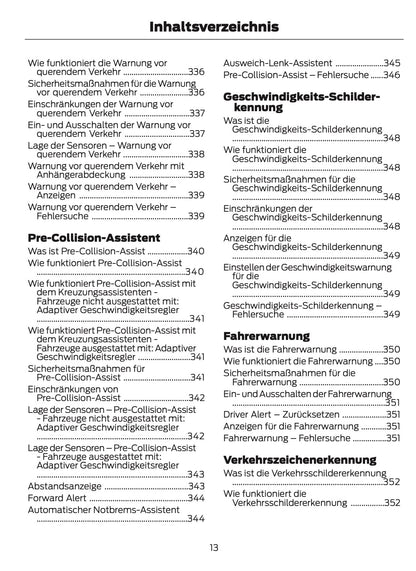 2024-2025 Ford Kuga Owner's Manual | German