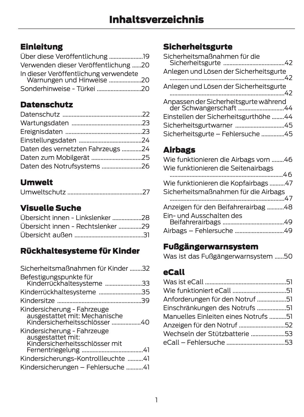 2024-2025 Ford Kuga Owner's Manual | German