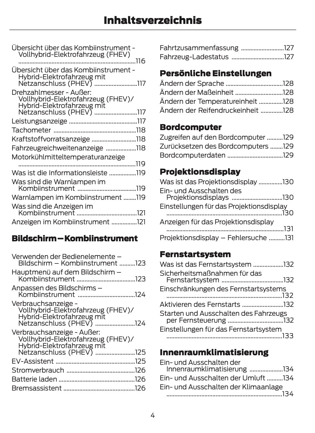 2024-2025 Ford Kuga Owner's Manual | German