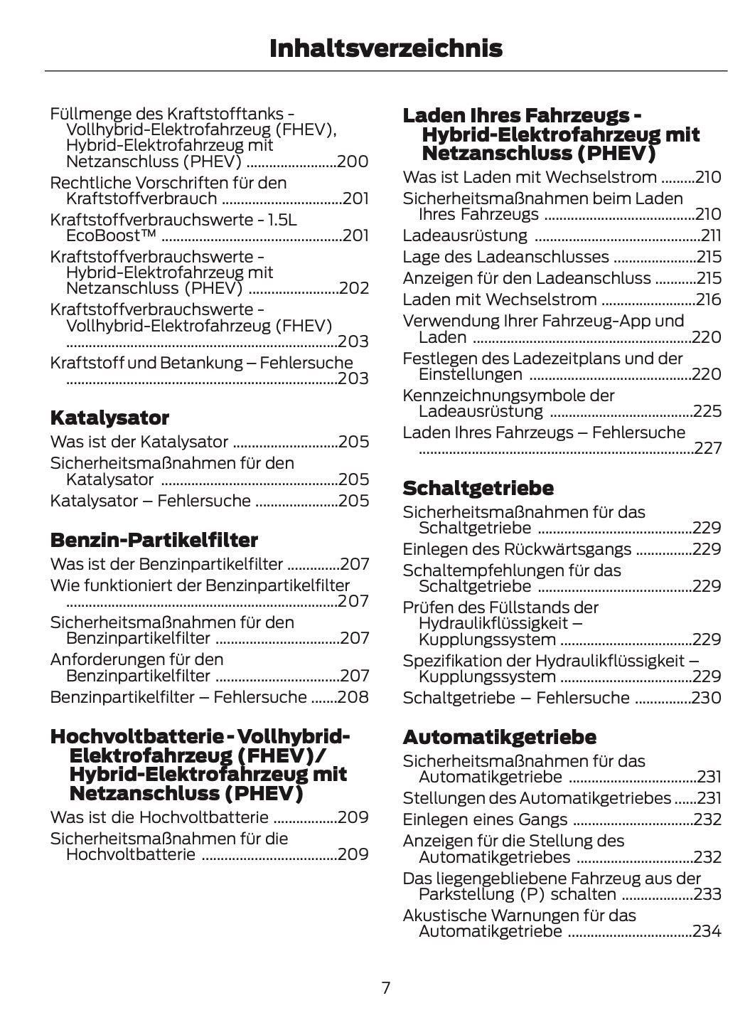 2024-2025 Ford Kuga Owner's Manual | German