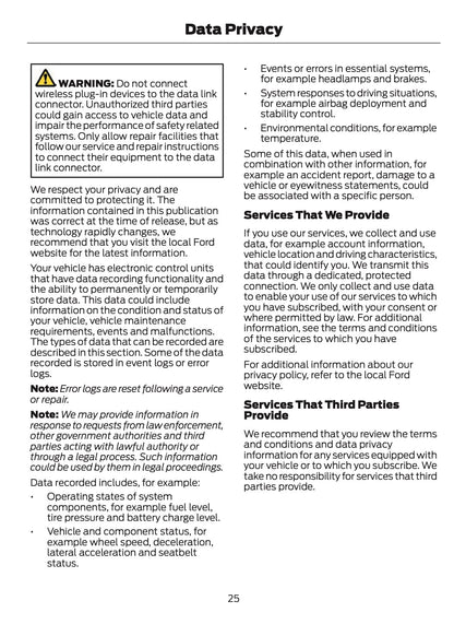 2025-2026 Ford Kuga Owner's Manual | English