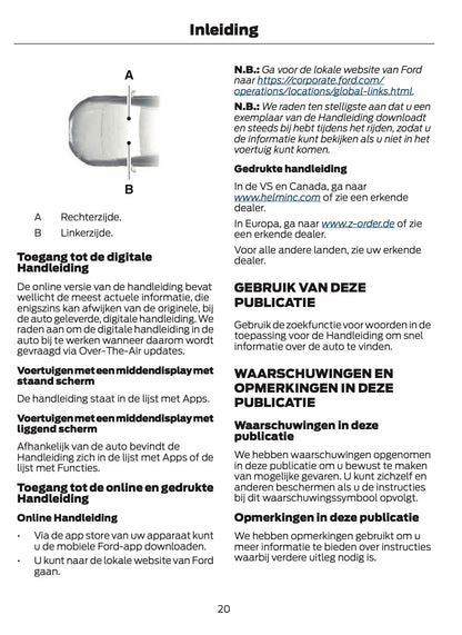 2025-2026 Ford Kuga Owner's Manual | Dutch