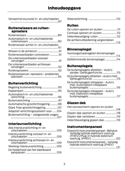 2025-2026 Ford Kuga Owner's Manual | Dutch