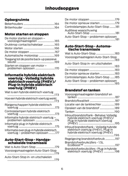 2025-2026 Ford Kuga Owner's Manual | Dutch