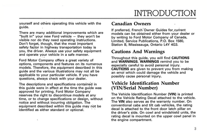 1994 Ford L-Series Owner's Manual | English