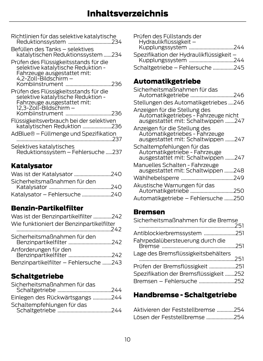 2023-2024 Ford Puma Owner's Manual | German