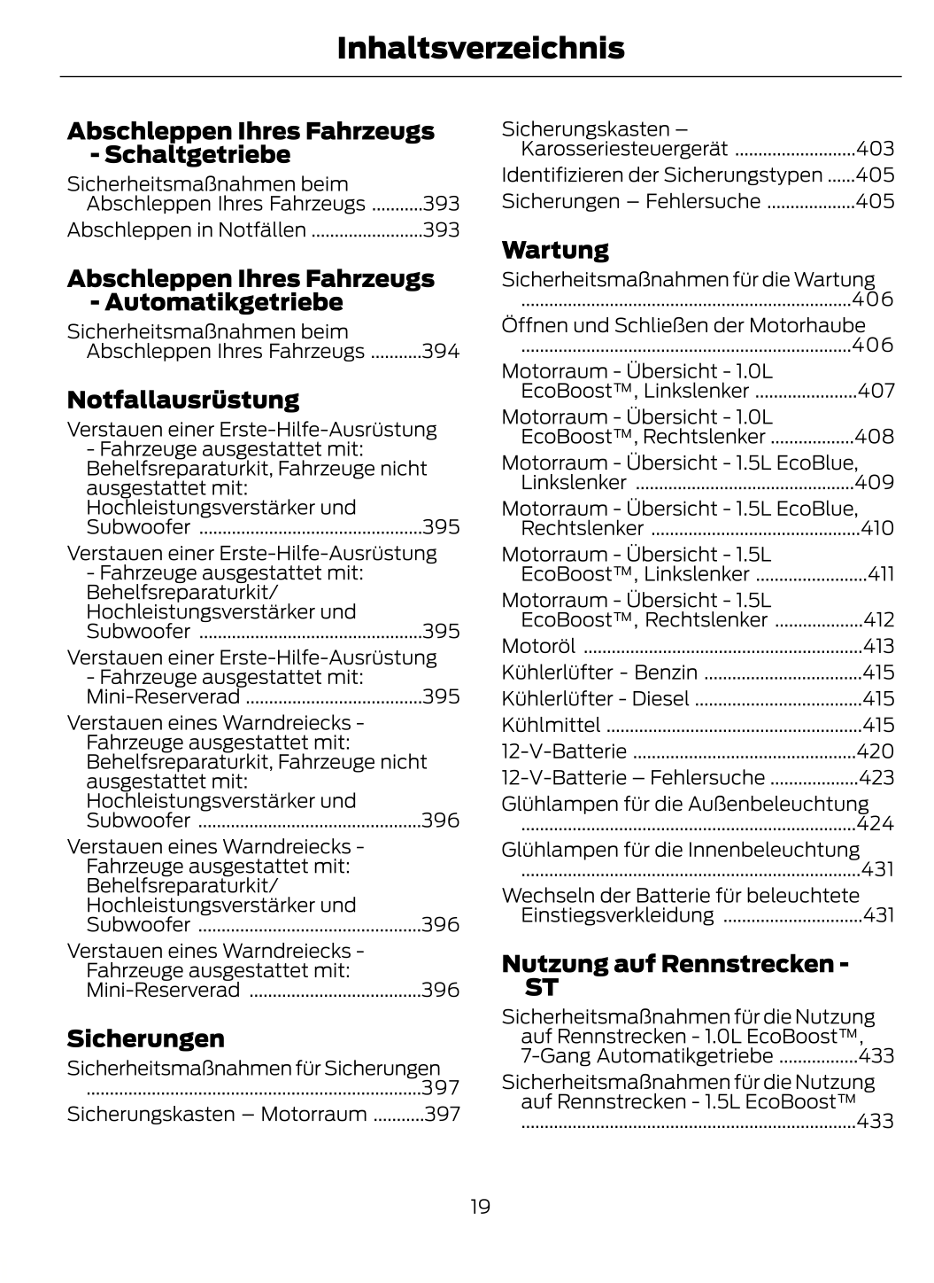 2023-2024 Ford Puma Owner's Manual | German