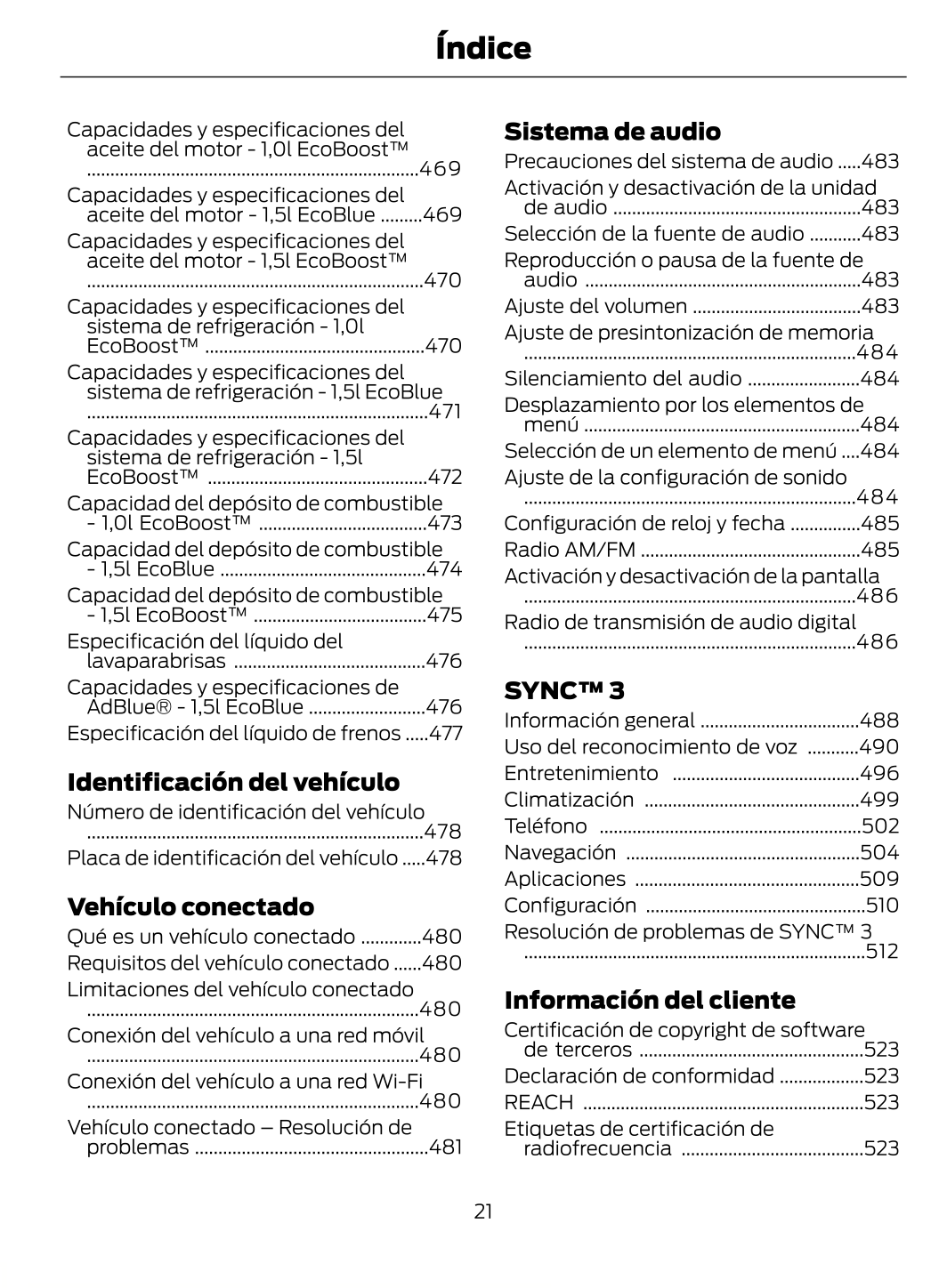 2023-2024 Ford Puma Owner's Manual | Spanish