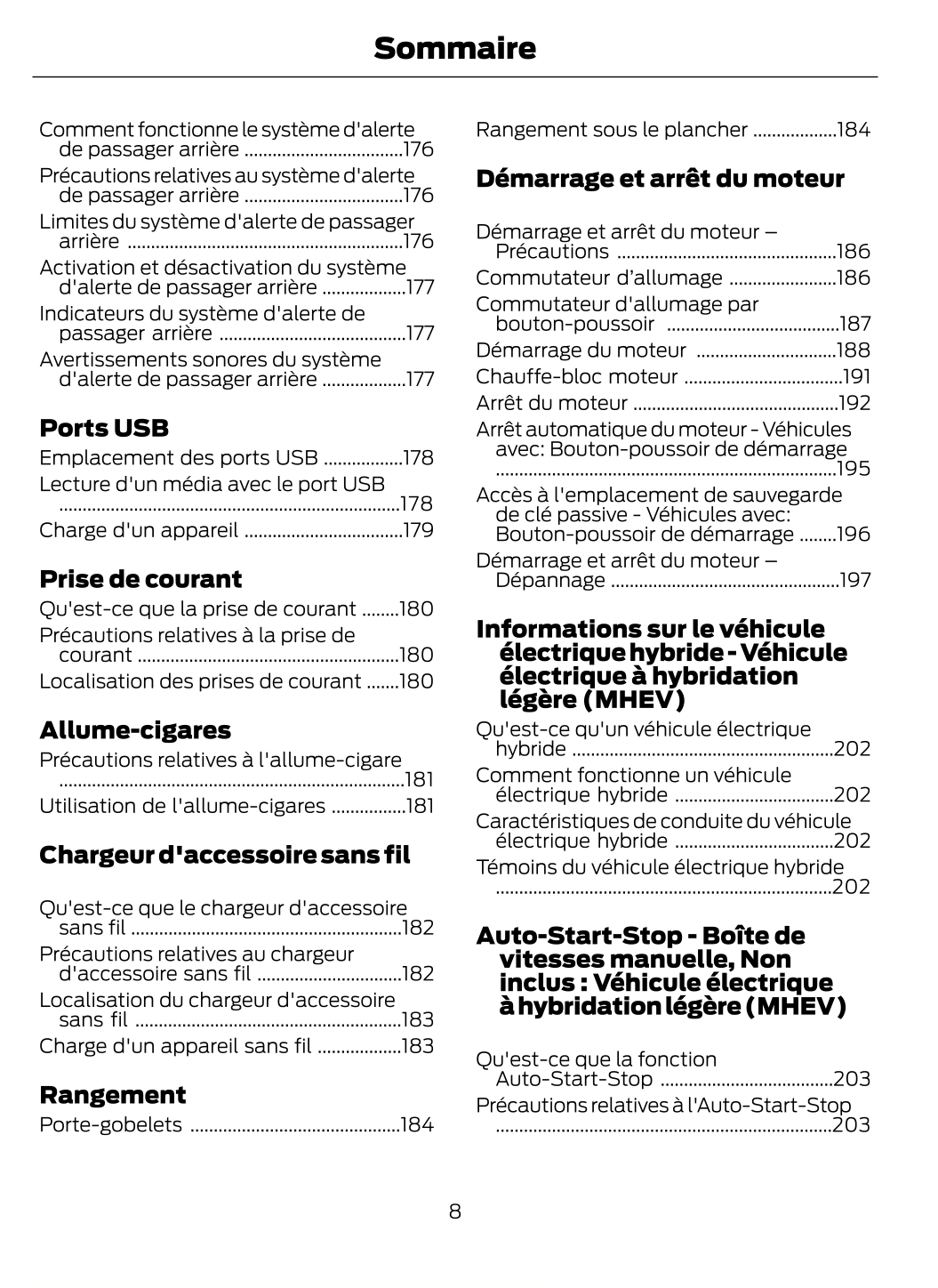 2023-2024 Ford Puma Owner's Manual | French