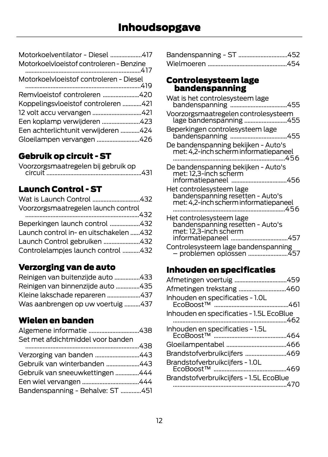 2021 Ford Puma Owner's Manual | Dutch