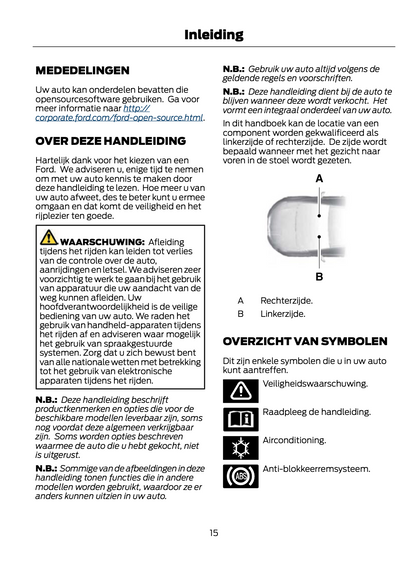 2021 Ford Puma Owner's Manual | Dutch