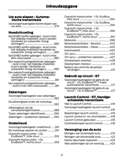 2023-2024 Ford Puma Owner's Manual | Dutch