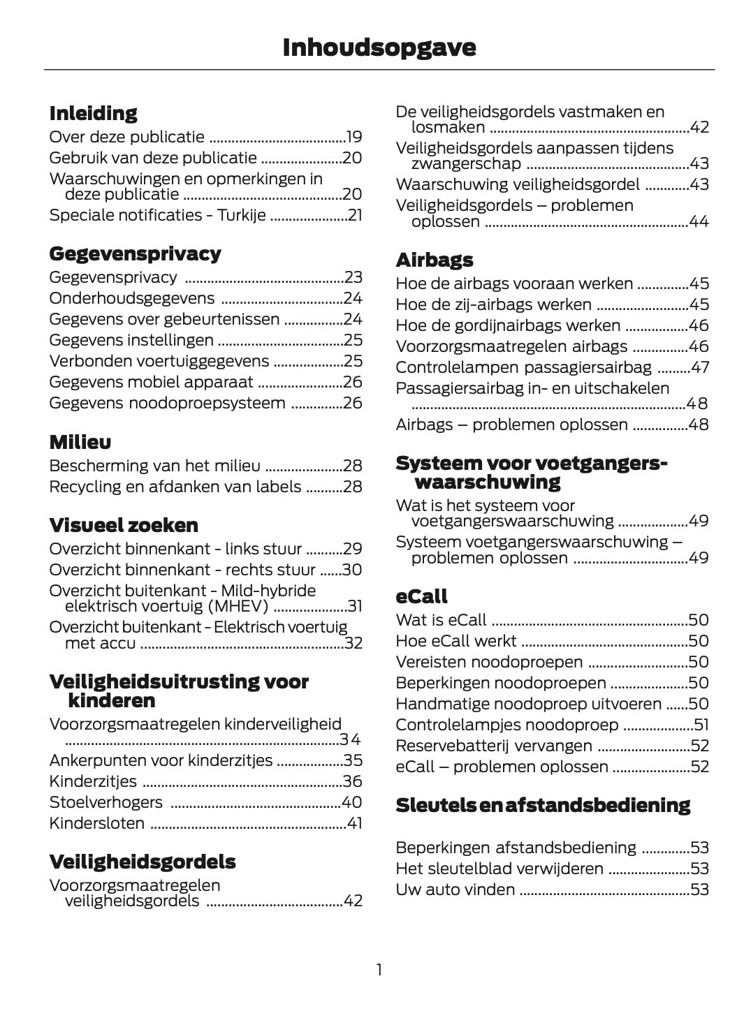 2025 Ford Puma Owner's Manual | Dutch