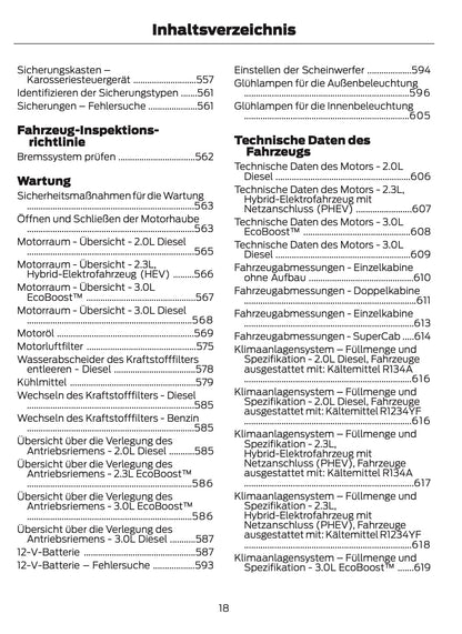 2025-2026 Ford Ranger Owner's Manual | German