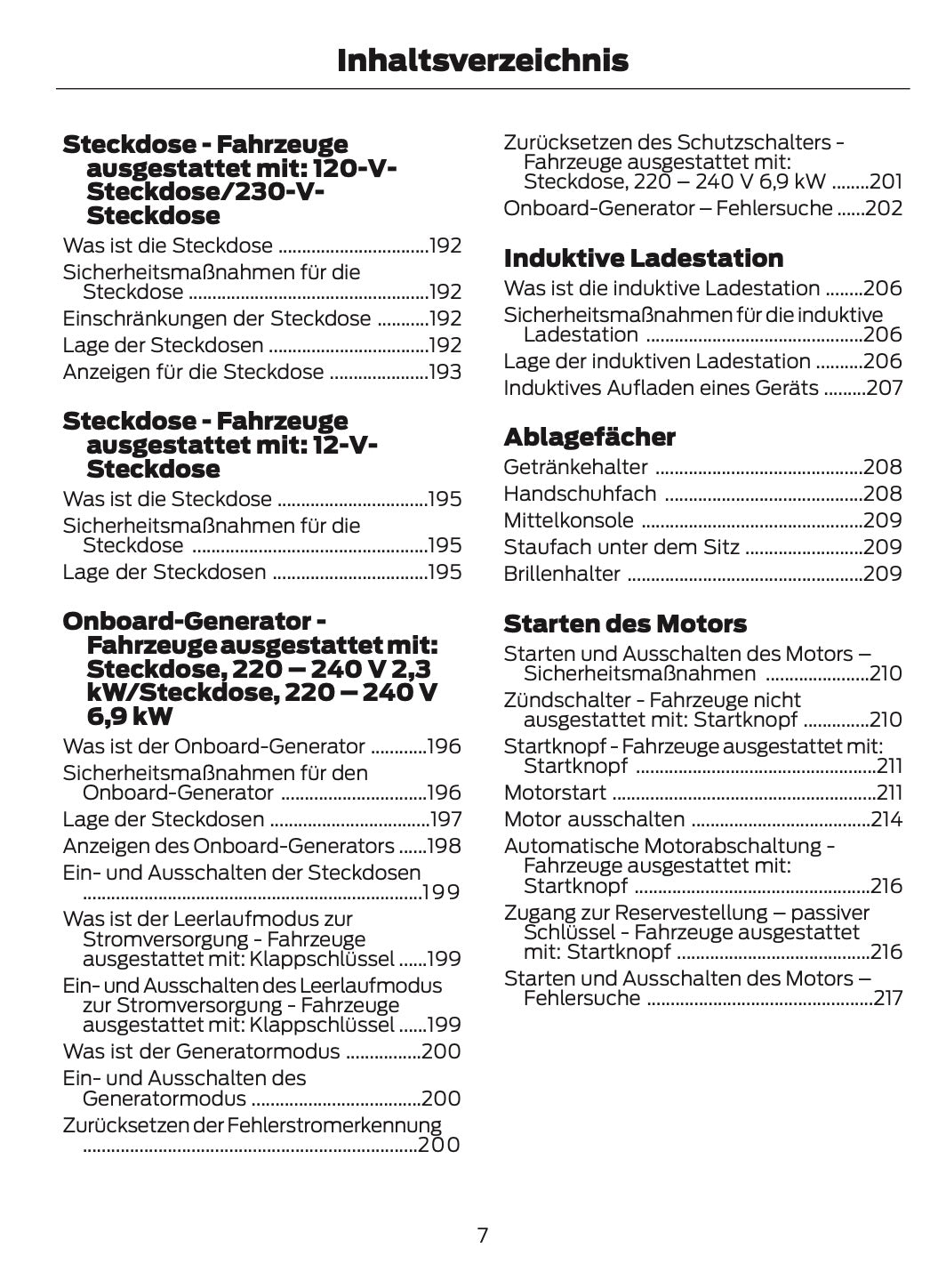2025-2026 Ford Ranger Owner's Manual | German