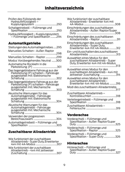 2026 Ford Ranger Owner's Manual | German