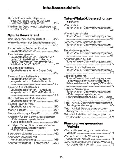 2026 Ford Ranger Owner's Manual | German