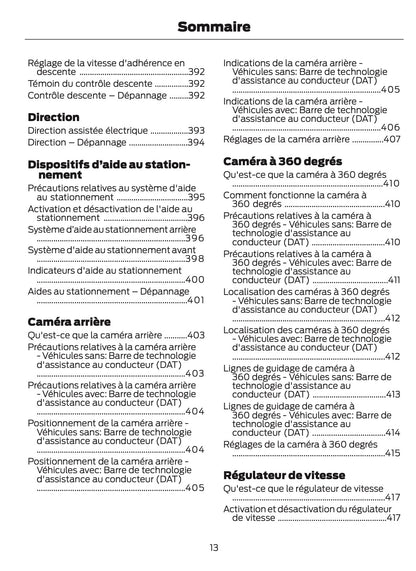 2026 Ford Ranger Owner's Manual | French