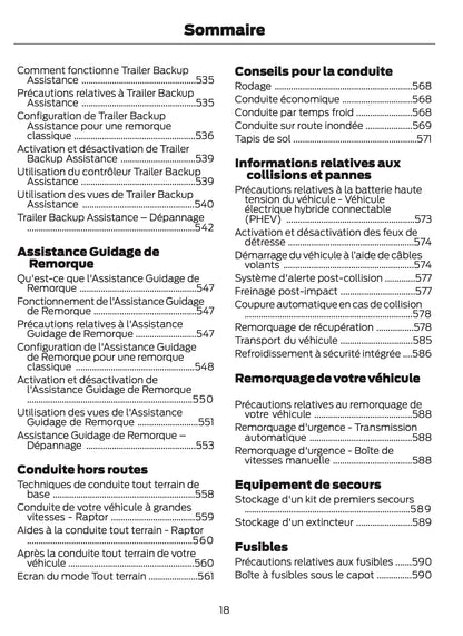 2026 Ford Ranger Owner's Manual | French