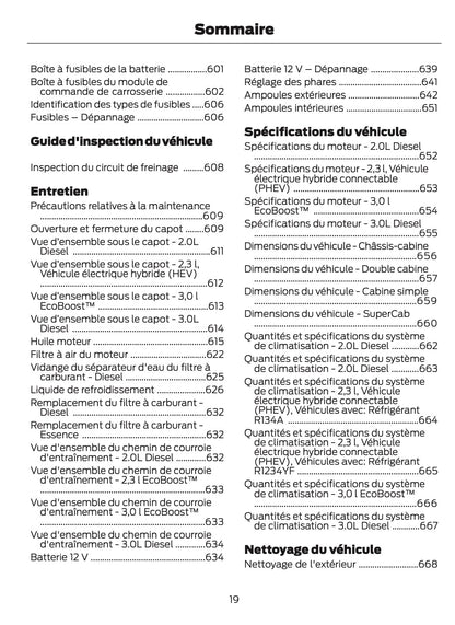 2026 Ford Ranger Owner's Manual | French