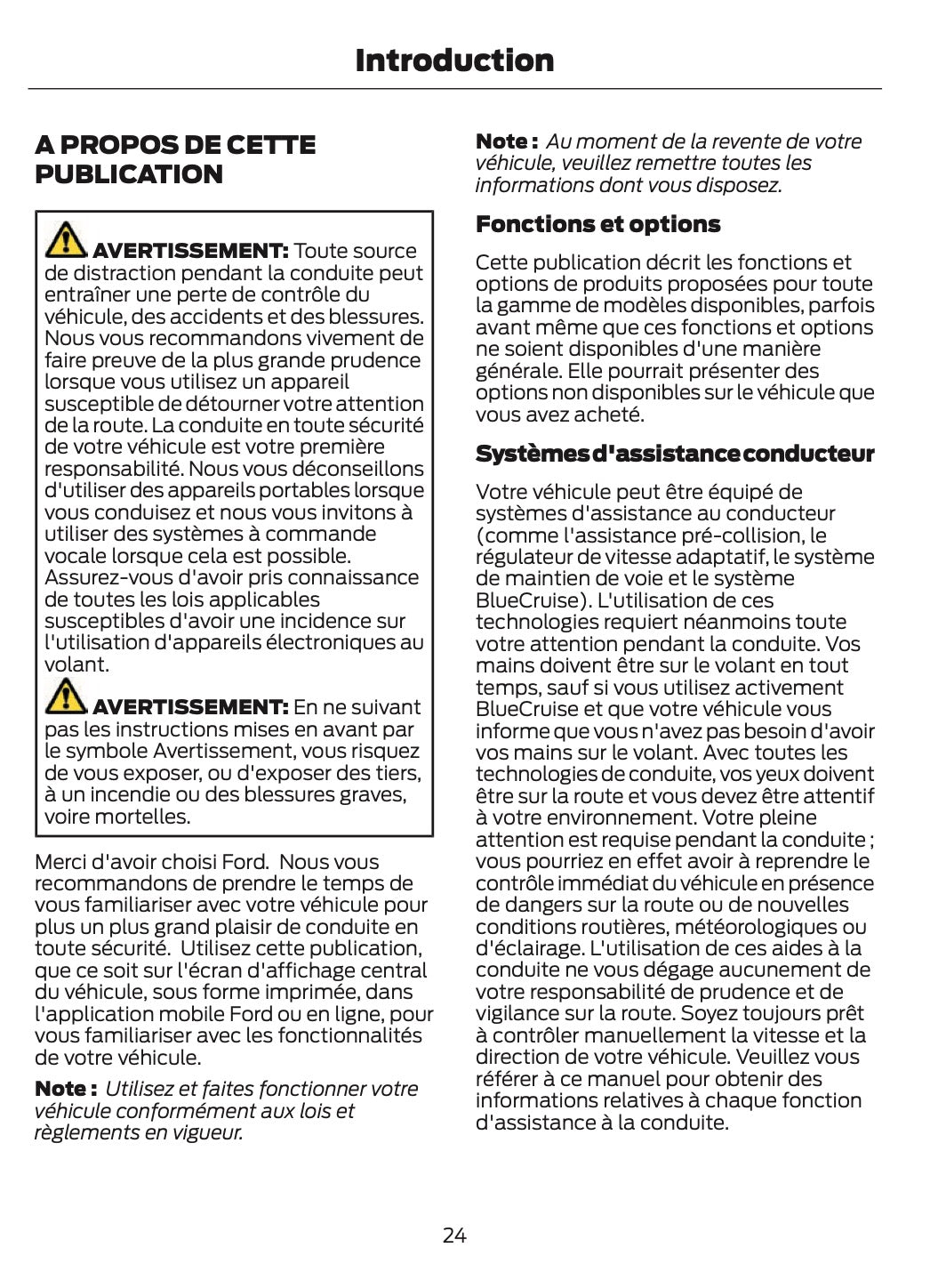 2026 Ford Ranger Owner's Manual | French