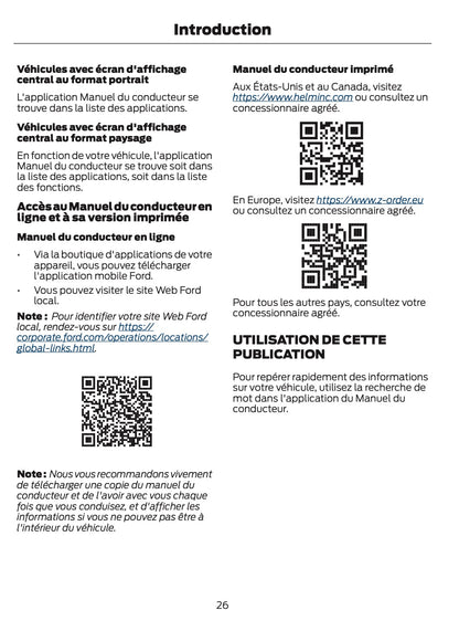 2026 Ford Ranger Owner's Manual | French