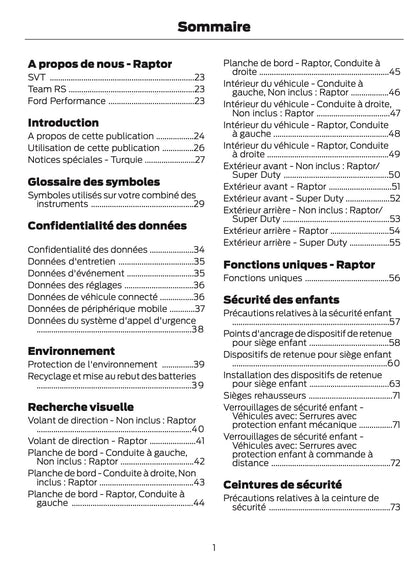 2026 Ford Ranger Owner's Manual | French