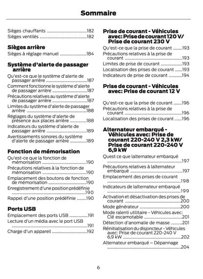 2026 Ford Ranger Owner's Manual | French