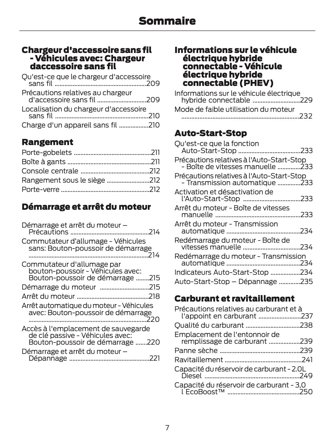 2026 Ford Ranger Owner's Manual | French