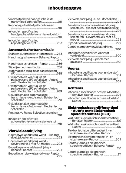 2025-2026 Ford Ranger Owner's Manual | Dutch