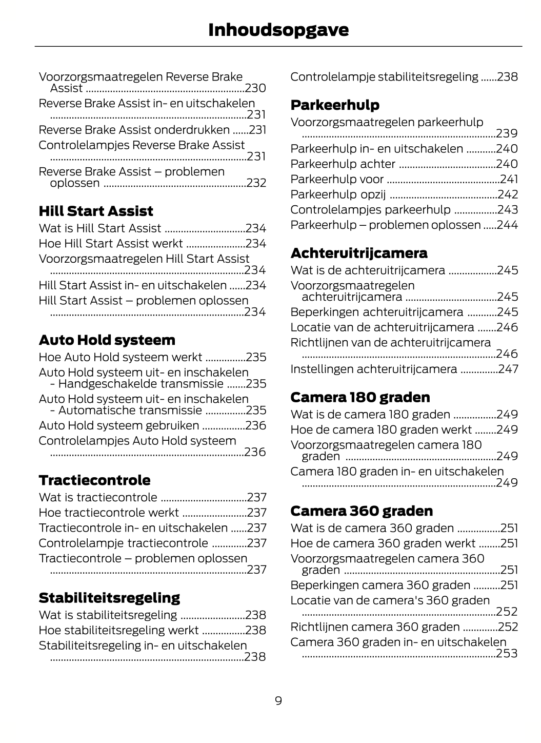 2023-2024 Ford Tourneo Custom/Transit Custom Owner's Manual | Dutch