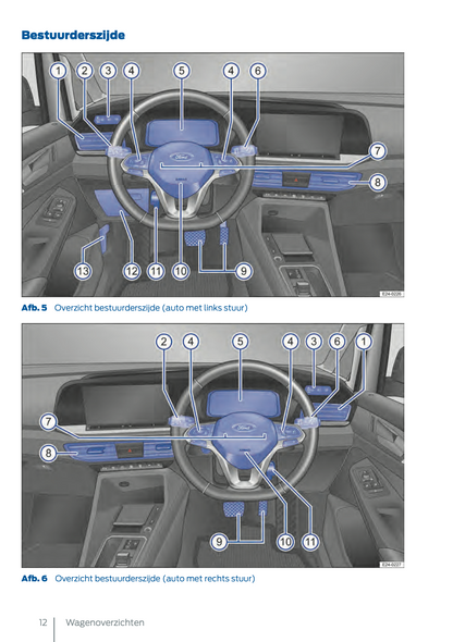 2024-2025 Ford Tourneo Connect/Transit Connect Plug-in-Hybrid Owner's Manual | Dutch