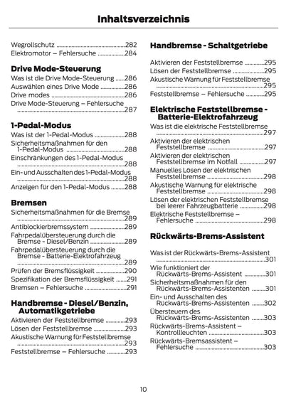 2026 Ford Tourneo Courier/Transit Courier Owner's Manual | German