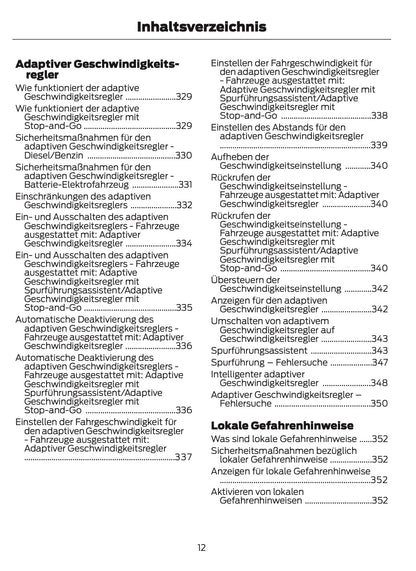 2026 Ford Tourneo Courier/Transit Courier Owner's Manual | German