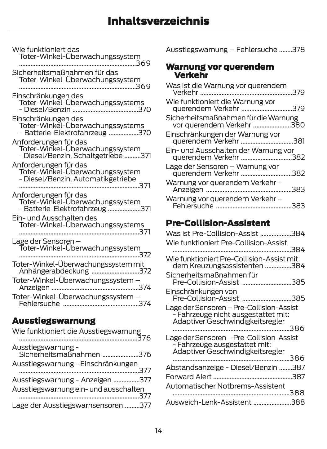 2026 Ford Tourneo Courier/Transit Courier Owner's Manual | German