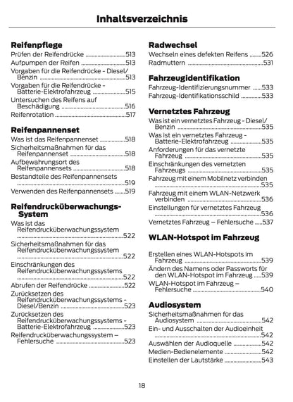 2026 Ford Tourneo Courier/Transit Courier Owner's Manual | German