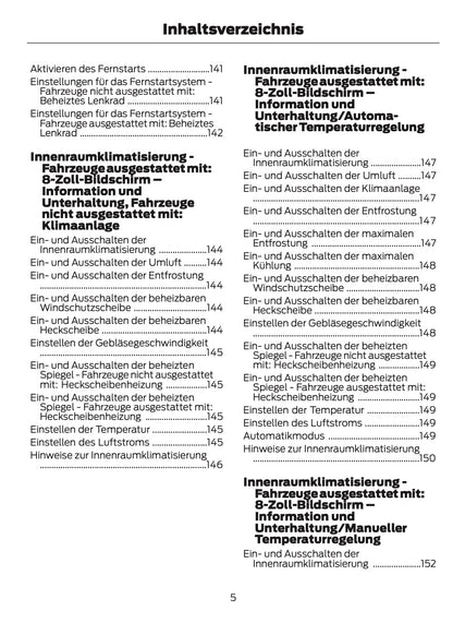 2026 Ford Tourneo Courier/Transit Courier Owner's Manual | German