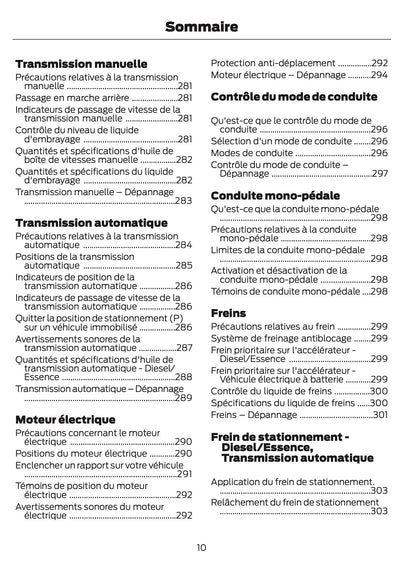2026 Ford Tourneo Courier/Transit Courier Owner's Manual | French