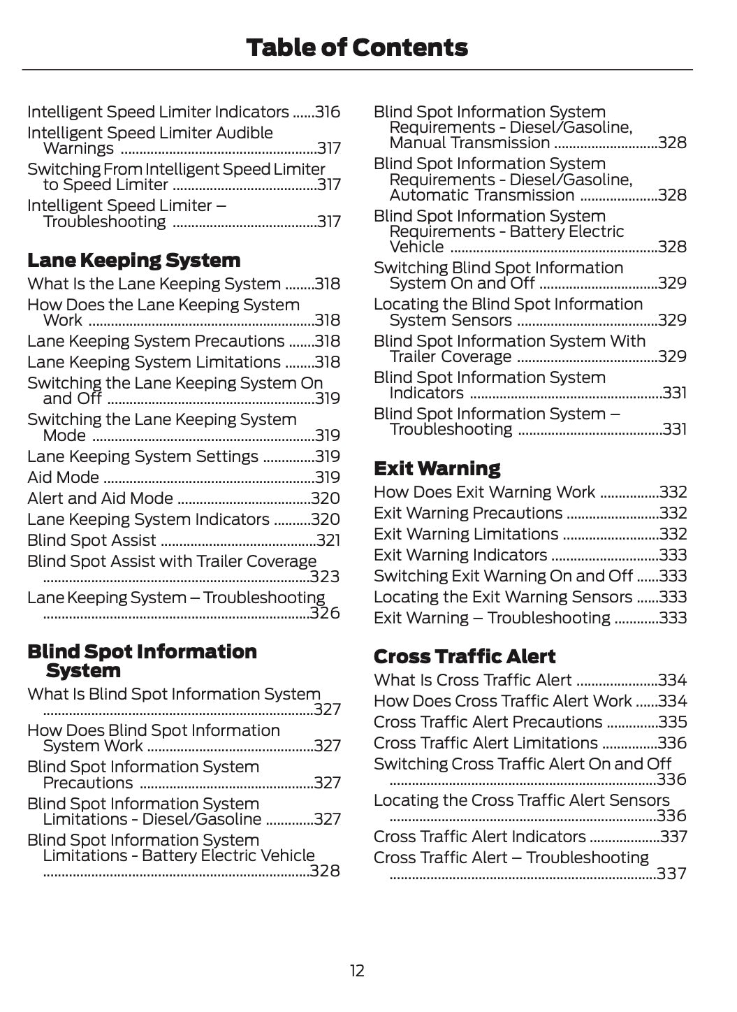2026 Ford Tourneo Courier/Transit Courier Owner's Manual | English
