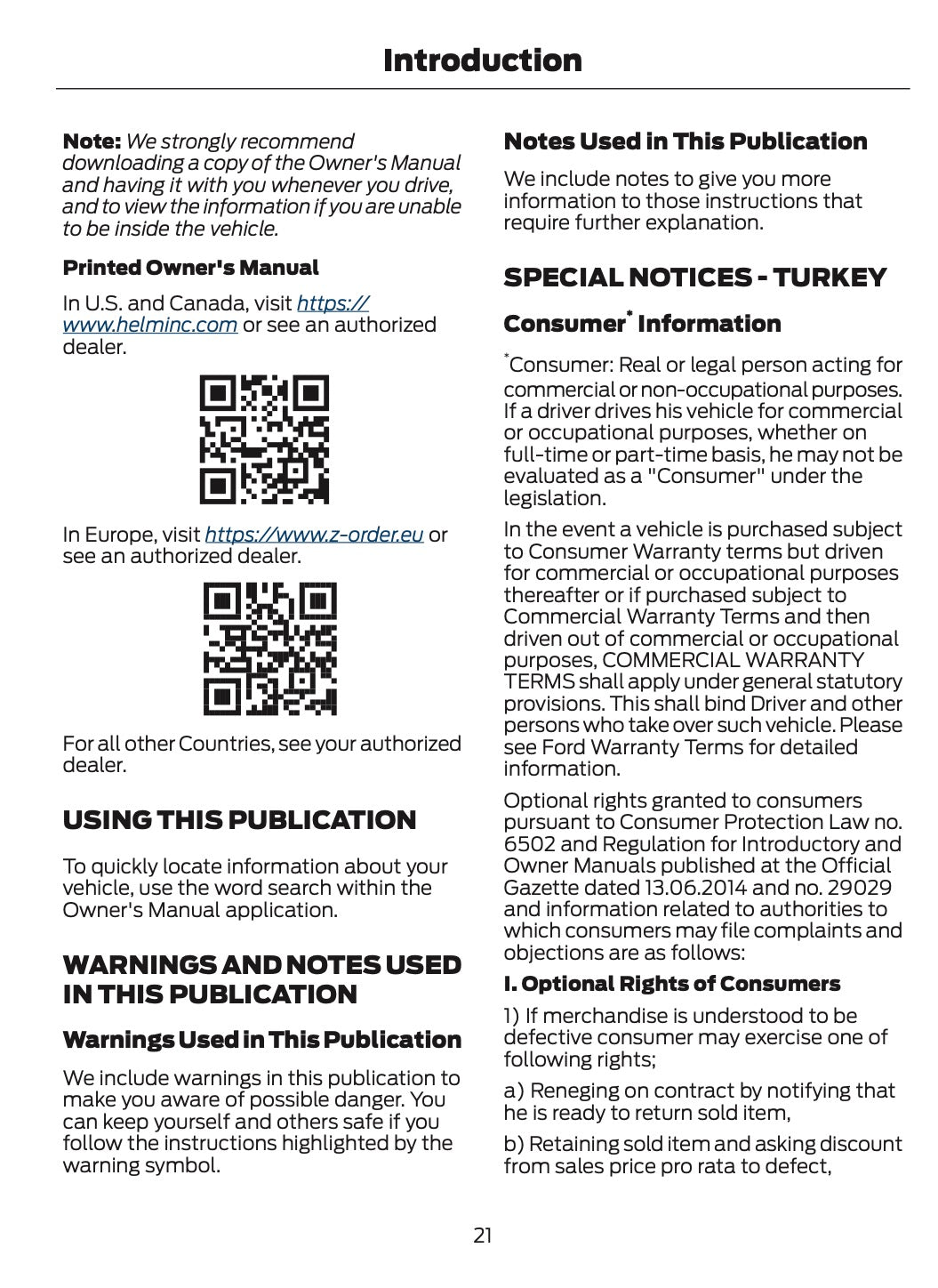 2026 Ford Tourneo Courier/Transit Courier Owner's Manual | English