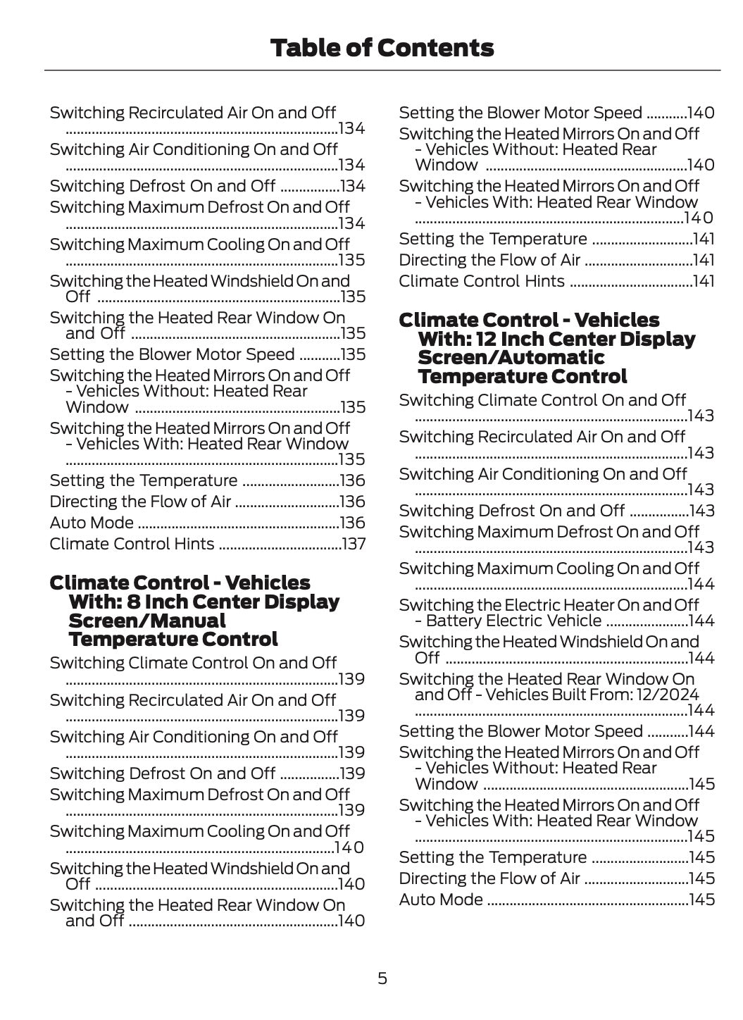 2026 Ford Tourneo Courier/Transit Courier Owner's Manual | English