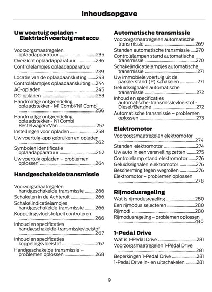 2026 Ford Tourneo Courier/Transit Courier Owner's Manual | Dutch