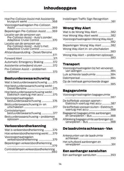 2026 Ford Tourneo Courier/Transit Courier Owner's Manual | Dutch