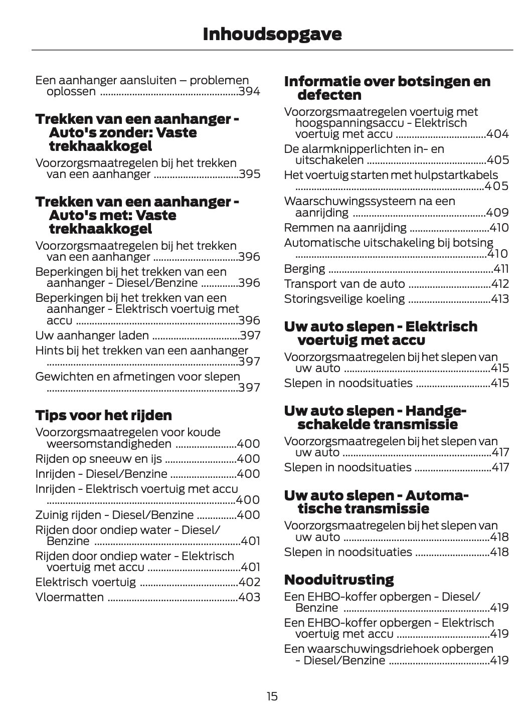 2026 Ford Tourneo Courier/Transit Courier Owner's Manual | Dutch