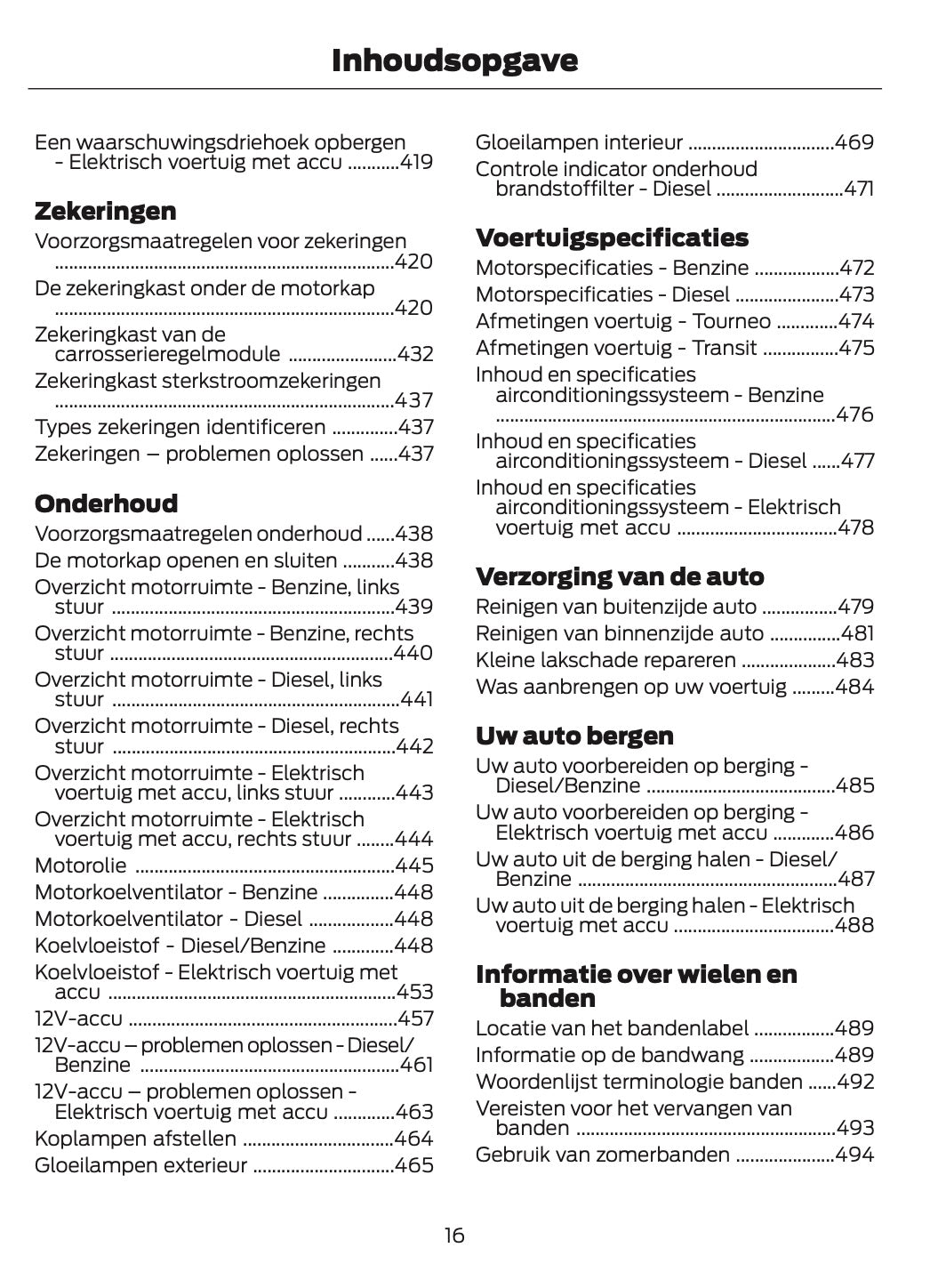 2026 Ford Tourneo Courier/Transit Courier Owner's Manual | Dutch