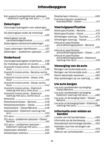 2026 Ford Tourneo Courier/Transit Courier Owner's Manual | Dutch